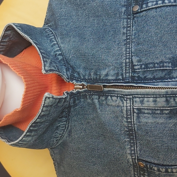 Vintage Zip Denim Cabela's Momcore Jean Jacket 2X XXL - Picture 5 of 12